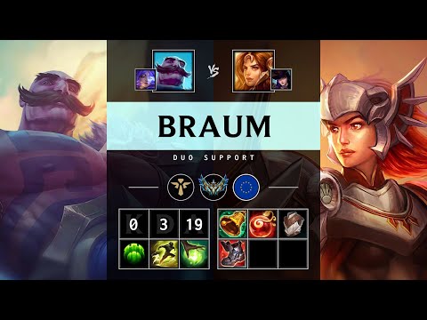 Braum Support vs Leona - EUW Challenger Patch 25.21
