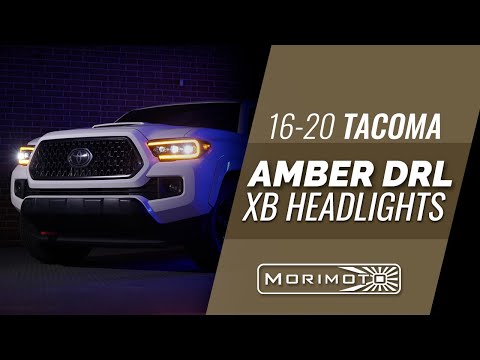 AMBER DRL XB LED Headlights for 2016 - 2020 Tacoma by Morimoto