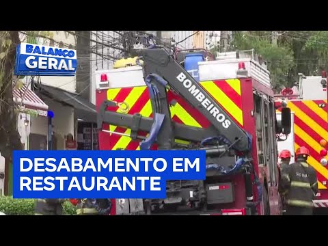 Desabamento em restaurante de chef famoso deixa vítimas soterradas em São Paulo
