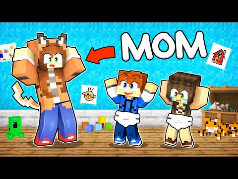 Tina The Tiger - Tina BECOMES A MOM in Minecraft! - (Minecraft Movies)