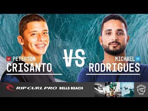 Peterson Crisanto vs. Michael Rodrigues - Round of 32, Heat 2 - Rip Curl Pro Bells Beach 2019