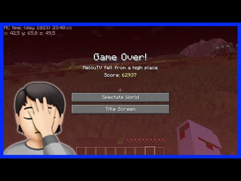 Melou - Streamer dies in 9 month old TOTEMLESS minecraft hardcore world 🤦🏼‍♀️ #shorts