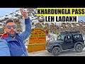 Khardungla Pass 17982 ft | World's Most Dangerous Road | Ladakh solo Ride 2024