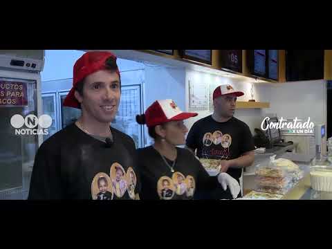 Roberto Funes Ugarte #HiredForOneDay at a pasta factory