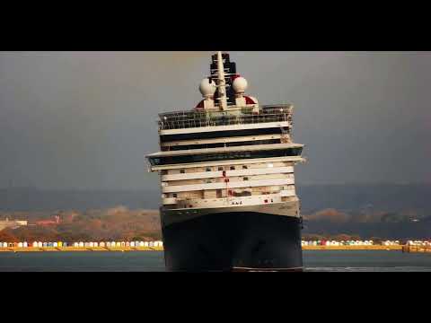 Thumbnail for Queen Victoria passing our static cam leaving Southampton for Amsterdam