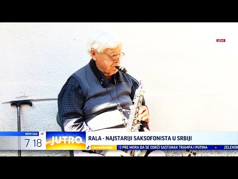 Jutarnje uključenje za TV PRVA - Rala - najstariji saksofonista u Srbiji (TV KCN 22.10.2025)