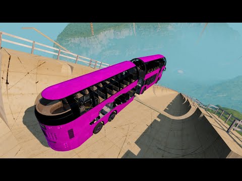 Big Ramp Jumps with Real Car Mods - BeamNG Drive Crashes