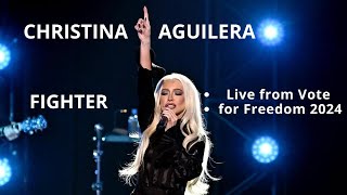 Christina Aguilera - Fighter (Live from: Vote for Freedom - Kamala Harris 2024)