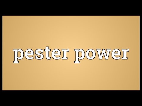 Pester power Meaning
