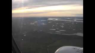 preview picture of video 'Vladivostok Air A320 flight XF8830 approach and landing in Khabarovsk Novy airport'