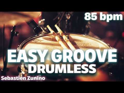 Easy Groove Drumless Track 85 bpm | Groovy Drummer's Jam