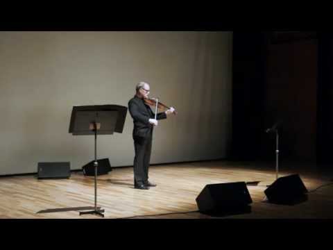 演奏・創作学科 P.Manoury “Partita I” performed by Christophe Desjardins