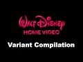 1986 Walt Disney Home Video Logo Variant Compilation UPDATED 4 1 17