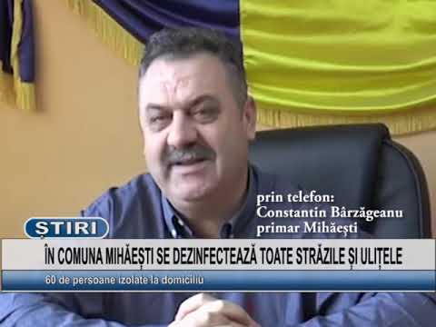 IN COMUNA MIHAESTI SE DEZINFECTEAZA TOATE STRAZILE SI ULITELE