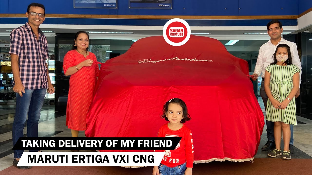 Taking Delivery of My Friend New Car | Maruti Suzuki Ertiga VXi CNG BS6 2021 | 7 Seater | Magma Grey