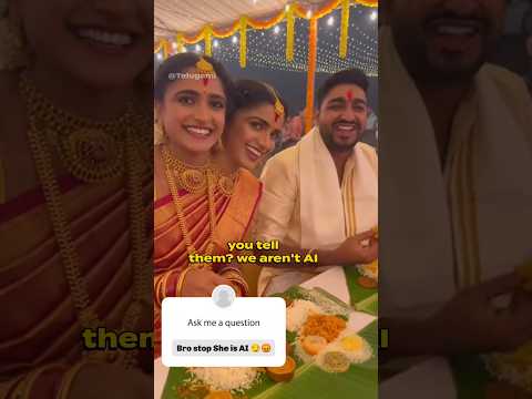 They responded those who saying AI 😳❤️ #marriage #bride #groom