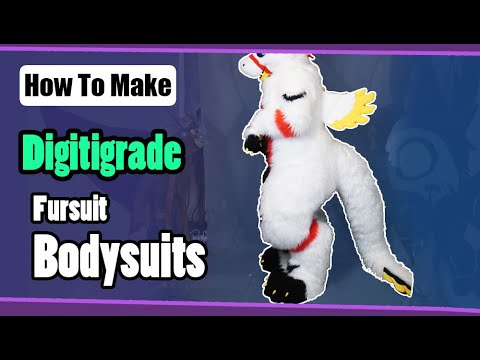How To Make A Digitigrade Bodysuit for Fursuits + PDF Pattern