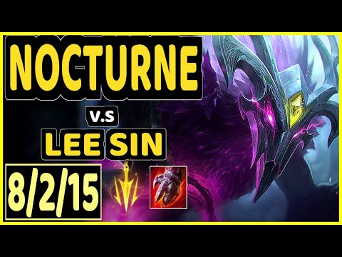 KIREI (NOCTURNE) vs LEE SIN - 8/2/15 KDA JUNGLE GAMEPLAY - EUW Ranked GRANDMASTER