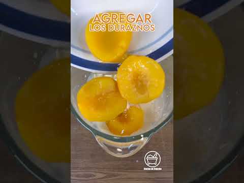 Gelatina cremosa de durazno