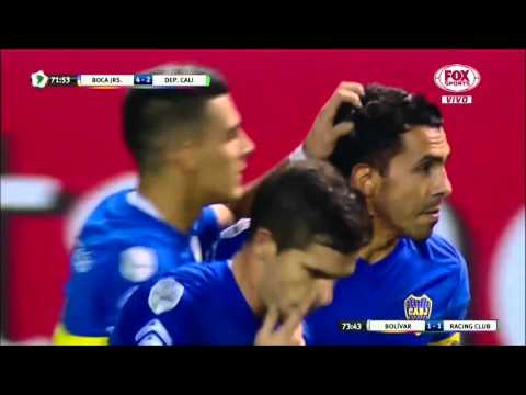 Gol de Tevez (4-2) / Boca Juniors 6-2 Dep. Cali - Fase de Grupos Copa Libertadores 2016