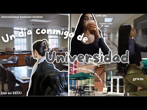 Uni Vlog | A day in my life at university 🤍 (GRWM, outfit, vlog, lunch, nail appointment, cooking)