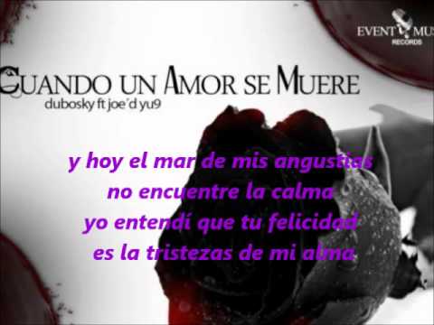 Dubosky cuando un amor se muere letra