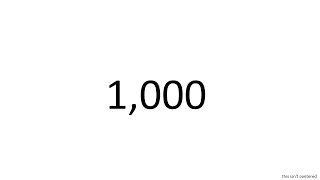 Cover art for 1000 is a big number