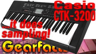 Video thumbnail for Casio CTK3200 sampling keyboard. First impressions can deceive! by Gearfacts