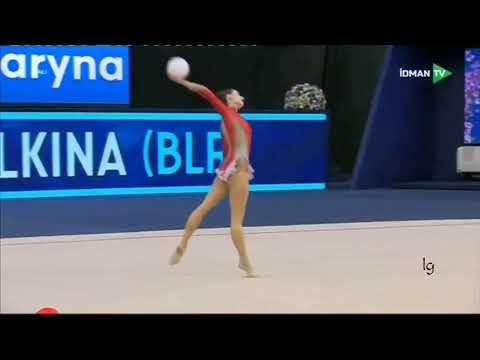 Katsiaryna Halkina 4 All-around Routines World Cup Baku 2021