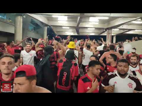 DESCIDA DA TORCIDA DO FLAMENGO NA GOLEADA CONTRA O TOLIMA - LIBERTADORES 2022 - 4K
