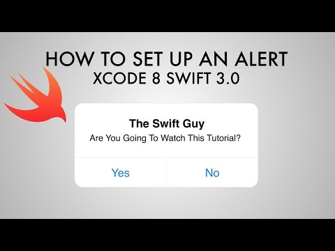 How To Set Up An Alert In Xcode 8 (Swift 3.0)