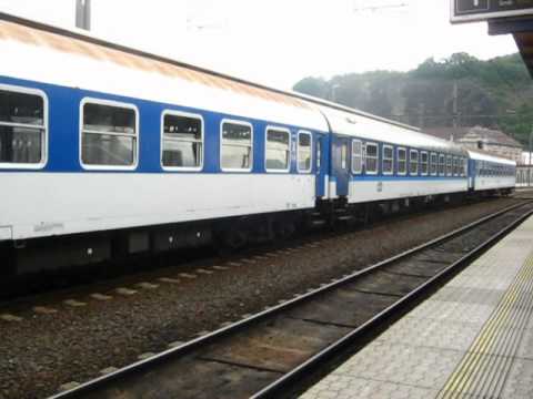 Příjezd vlaku Os 6963+hlášení o příjezdu - Ústí nad Labem hlavní nádraží