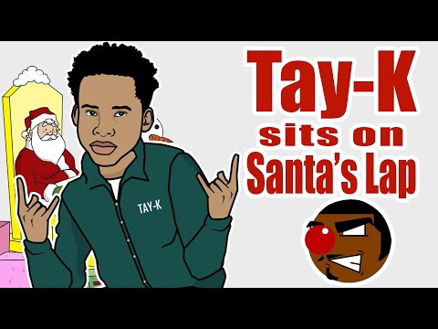 Tay-K Sits on Santa's Lap
