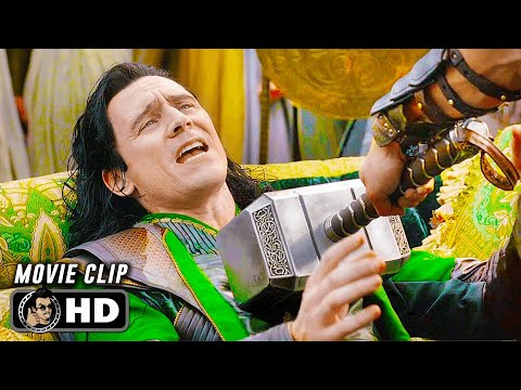 Thor Throws His Hammer At Loki Scene | THOR RAGNAROK (2017) Sci-Fi, Movie CLIP HD