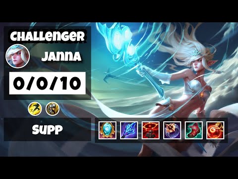 Janna Challenger Gameplay S11 Replay 11.14 Support (0/0/10) - EU