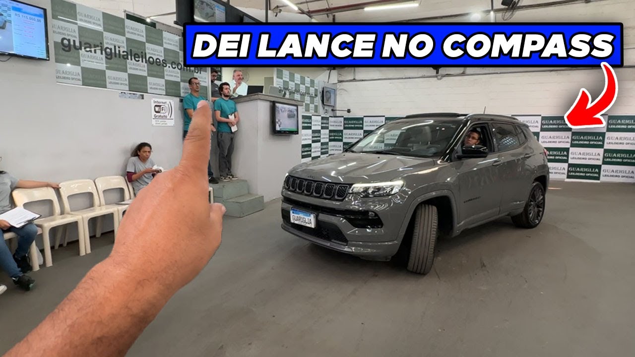 DEI LANCE EM UM JEEP COMPASS NO LEILÃO! SERÁ QUE DEU CERTO?