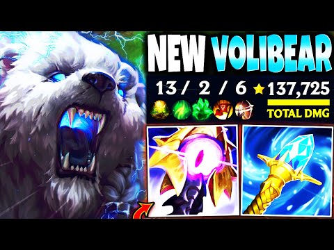 I created our NEW OP VOLIBEAR Season 13 Build ~ True DAMAGE, SLOW and 🐻💀 - LoL Top Voli s13 Gameplay