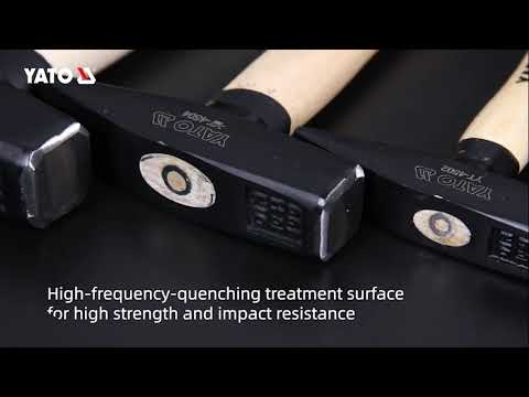 Молоток слесарный YATO 200 г, 280 мм (YT-4502) – надежный инструмент Молоток слесарный YATO 200 г, 280 мм (YT-4502) – надежный инструмент