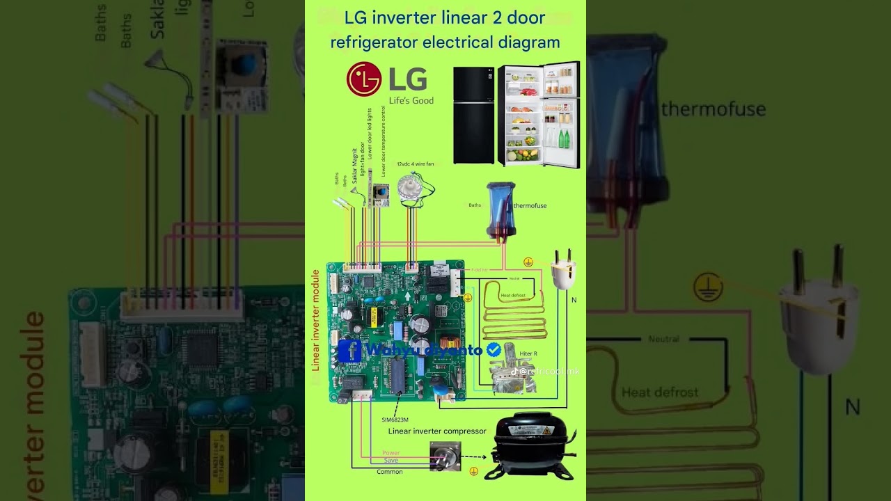 lg refrigerator pcb board diagram