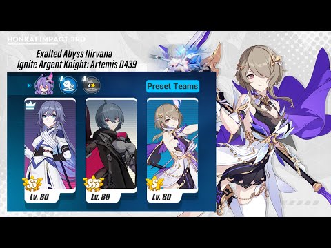 EX Abyss Nirvana - Ignite Argent Knight: Artemis D439 (639 Points) AE/MA/SpA [Honkai Impact 3rd SEA]