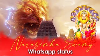 Narasimha swamy new whatsapp status || yadadri vfx shot || uveditz