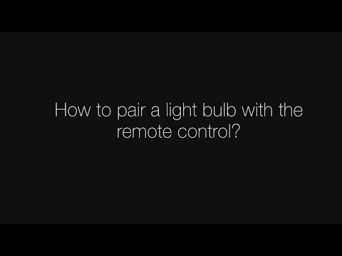 How to pair a light bulb with the remote control?