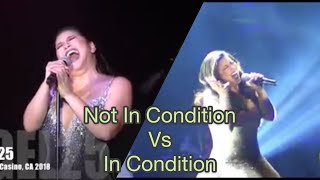 Regine Velasquez Not In Condition vs In Condition