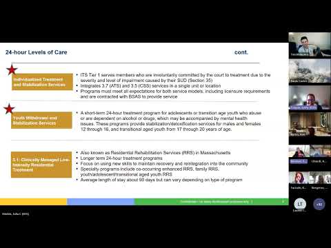 MassHealth 101 Webinar Series 3 – Substance Use Disorders