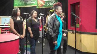 Ledisi Performs Alright and Pieces of Me while visiting the Red Velvet Cake Studio.