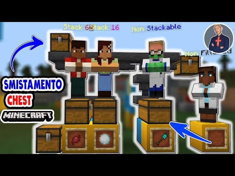 MINECRAFT: COME FARE UNO SMISTAMENTO CHEST AUTOMATICO SU MINECRAFT (PS4 SWITCH XBOX PE BEDROCK)
