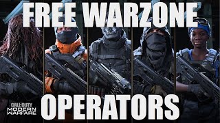 How To Get Free Operators In Warzone (Call Of Duty Modern Warfare Warzone) Complete Guide