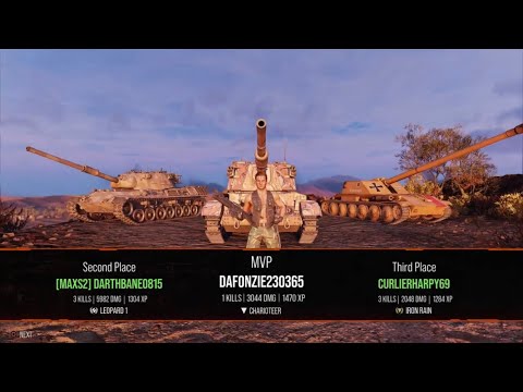 WOT Console: Charioteer at Sand River - MVP, 4.5k combined