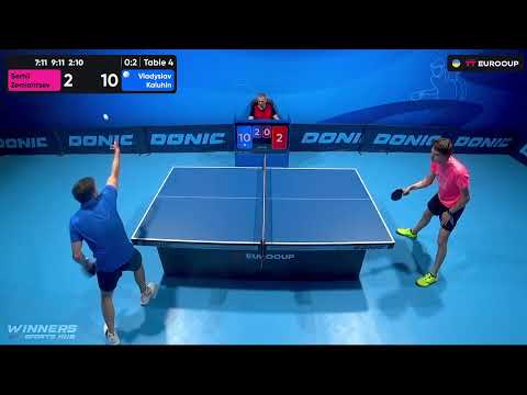 13:40 Serhii Zemiantsev 0-3 Vladyslav Kaluhin 03.08.2023 TT Euro.Cup Ukraine Star. Table 4