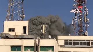 حريق هائل في سنترال رمسيس بوسط القاهرة